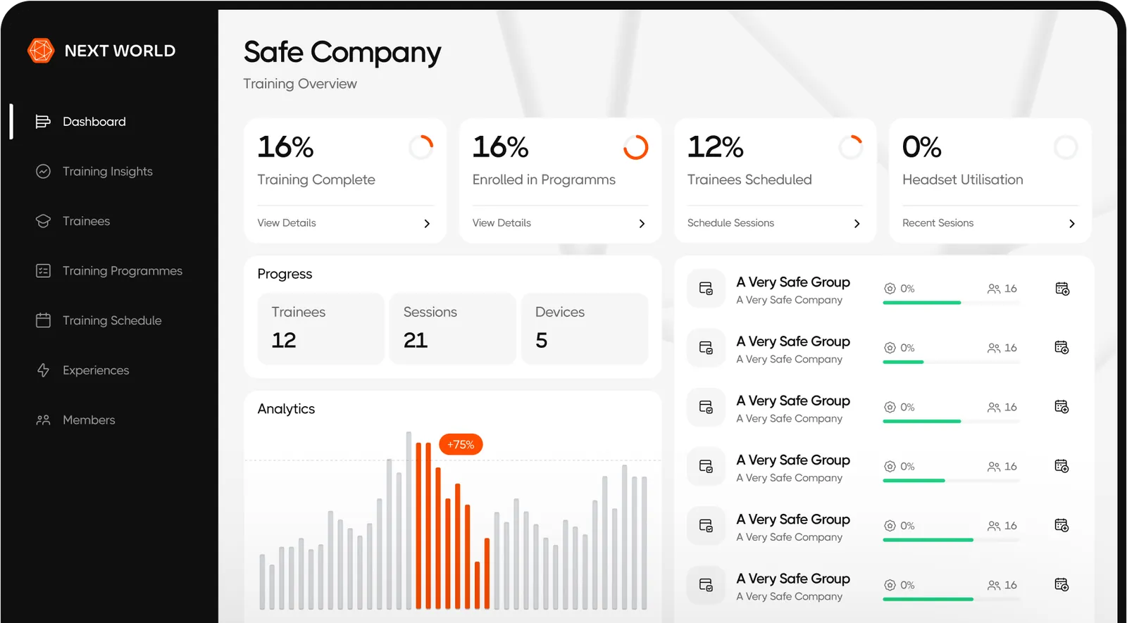 VR LMS & Training Analytics